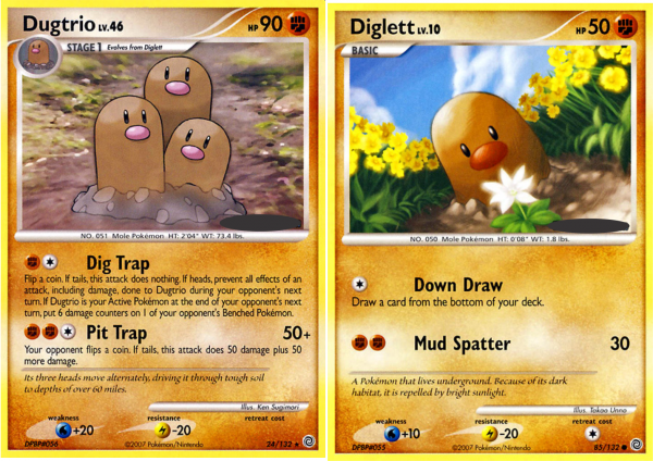 Combo Diamante e Pérola: Dugtrio