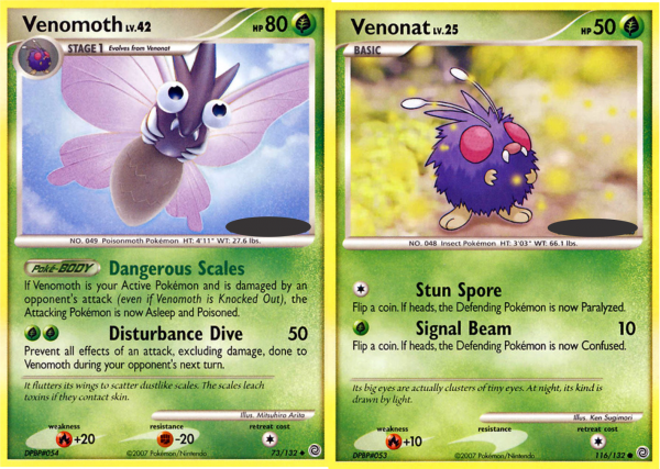 Combo Diamante e Pérola: Venomoth